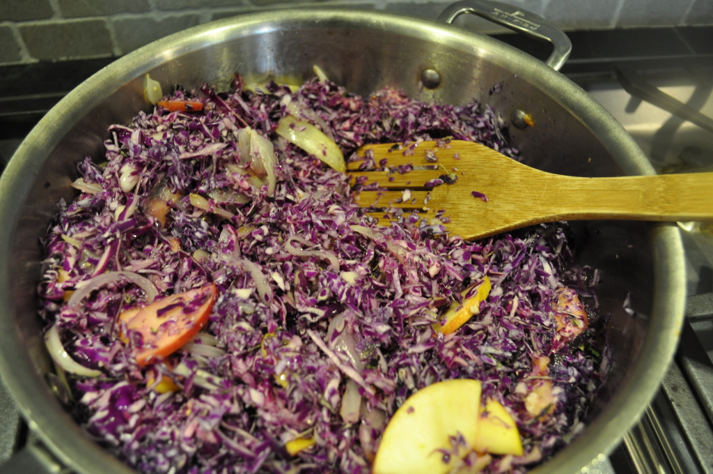 Braised Red Cabbage with Apples Eat Happy