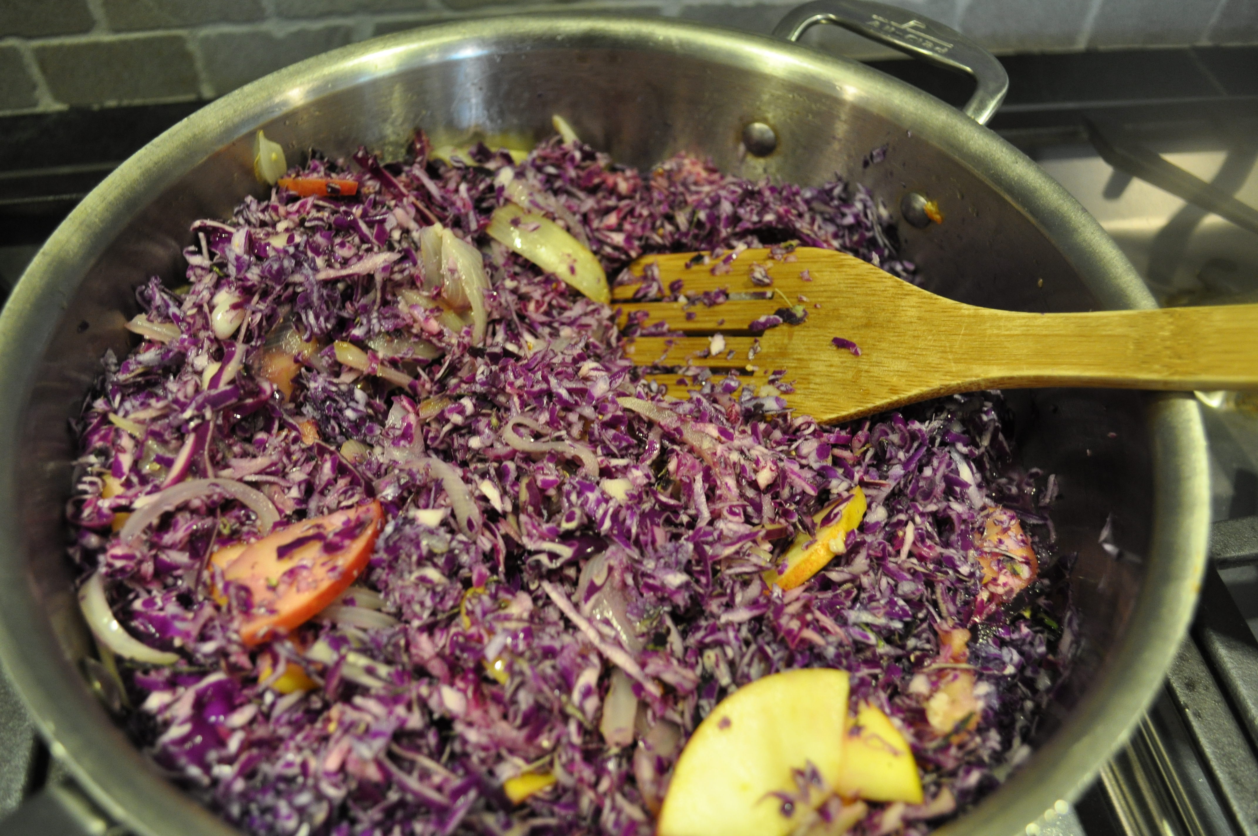 Braised Red Cabbage with Apples